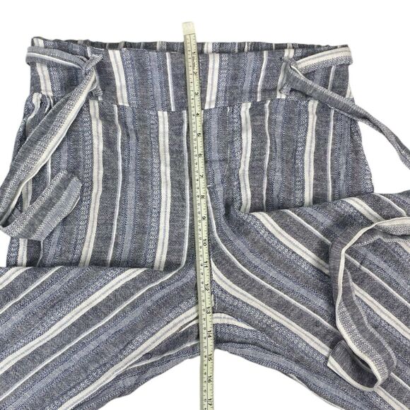 Sound/Style by Beau Dawson Womens Blue Linen Pants Summer Lux SpringM 102 - Picture 6 of 7